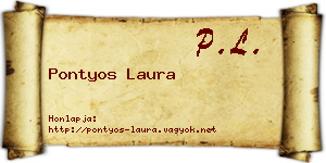 Pontyos Laura névjegykártya